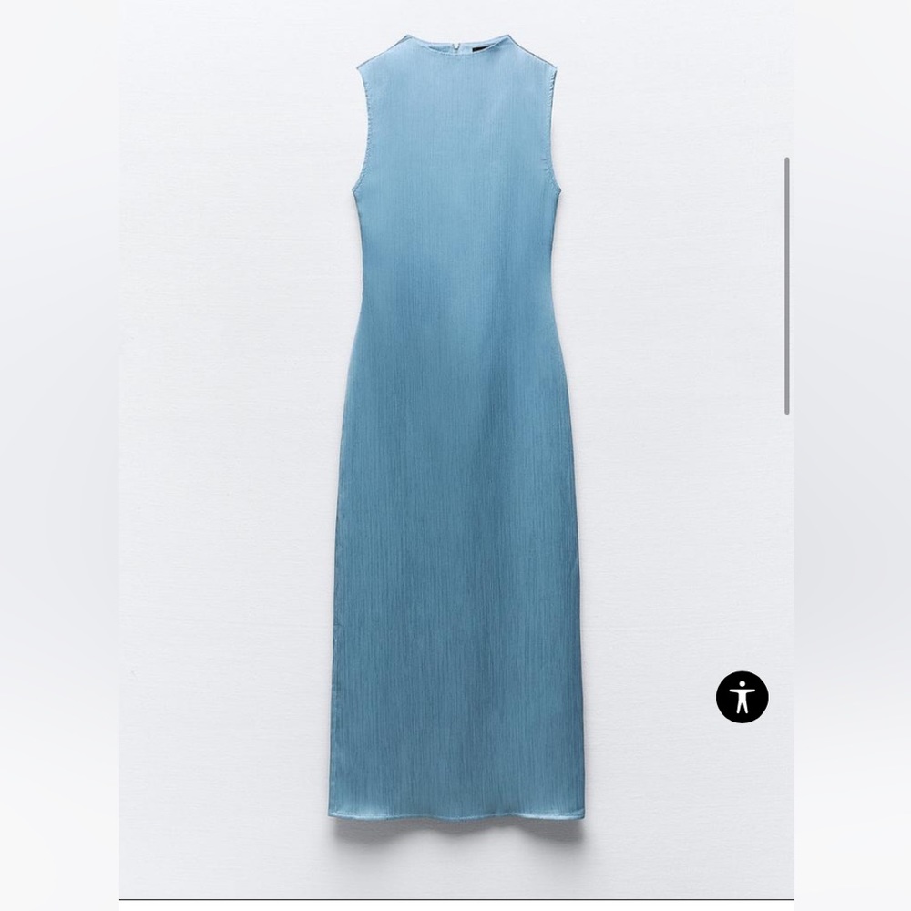 Zara maxi blue dress